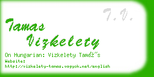 tamas vizkelety business card